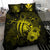 Hawaiian Map Hibiscus Kanaka Polynesian Bedding Set - Harold Turtle - Yellow - Polynesian Pride