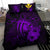 Hawaiian Map Hibiscus Kanaka Polynesian Bedding Set - Harold Turtle - Purple - Polynesian Pride