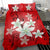 Hawaiian Plumeria Polynesian Bedding Set - Red - Polynesian Pride