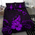 Hawaiian Map Heart Turtle Tattoo Hibiscus Polynesian Bedding Set - Purple - Polynesian Pride