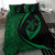 Hawaii Turtle Fish Hook Polynesian Bedding Set - Circle Style Green - Polynesian Pride