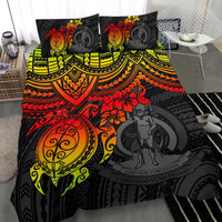 Vanuatu Polynesian Duvet Cover Set - Reggae Turtle - Polynesian Pride