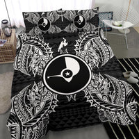 Polynesian Bedding Set - Yap Duvet Cover Set Map Black - Polynesian Pride