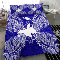 Polynesian Bedding Set - Papua New Guinea Duvet Cover Set Map Blue - Polynesian Pride