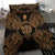 Polynesian Bedding Set - Niue Duvet Cover Set Map Gold - Polynesian Pride