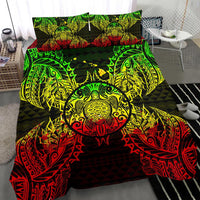 Polynesian Bedding Set - Hawaii Turtle Duvet Cover Set Map Reggae - Polynesian Pride
