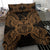 Polynesian Bedding Set - Hawaii Turtle Duvet Cover Set Map Gold - Polynesian Pride