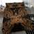 Polynesian Bedding Set - Fiji Duvet Cover Set Map Gold - Polynesian Pride