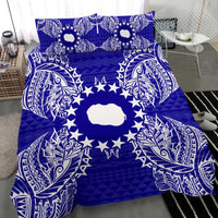 Polynesian Bedding Set - Cook Islands Duvet Cover Set Map Blue - Polynesian Pride