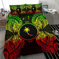 Polynesian Bedding Set - Chuuk Duvet Cover Set Map Reggae - Polynesian Pride
