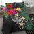 Kanaka Maoli (Hawaiian) Bedding Set - Hibiscus Turtle Tattoo Gray - Polynesian Pride