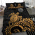 Polynesian Bedding Set - American Samoa Duvet Cover Set - Polynesian Turtle (Golden) - Polynesian Pride