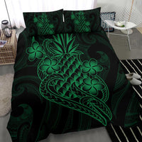 Polynesian Bedding Set - Hawaii Duvet Cover Set Green Pineapple - Polynesian Pride