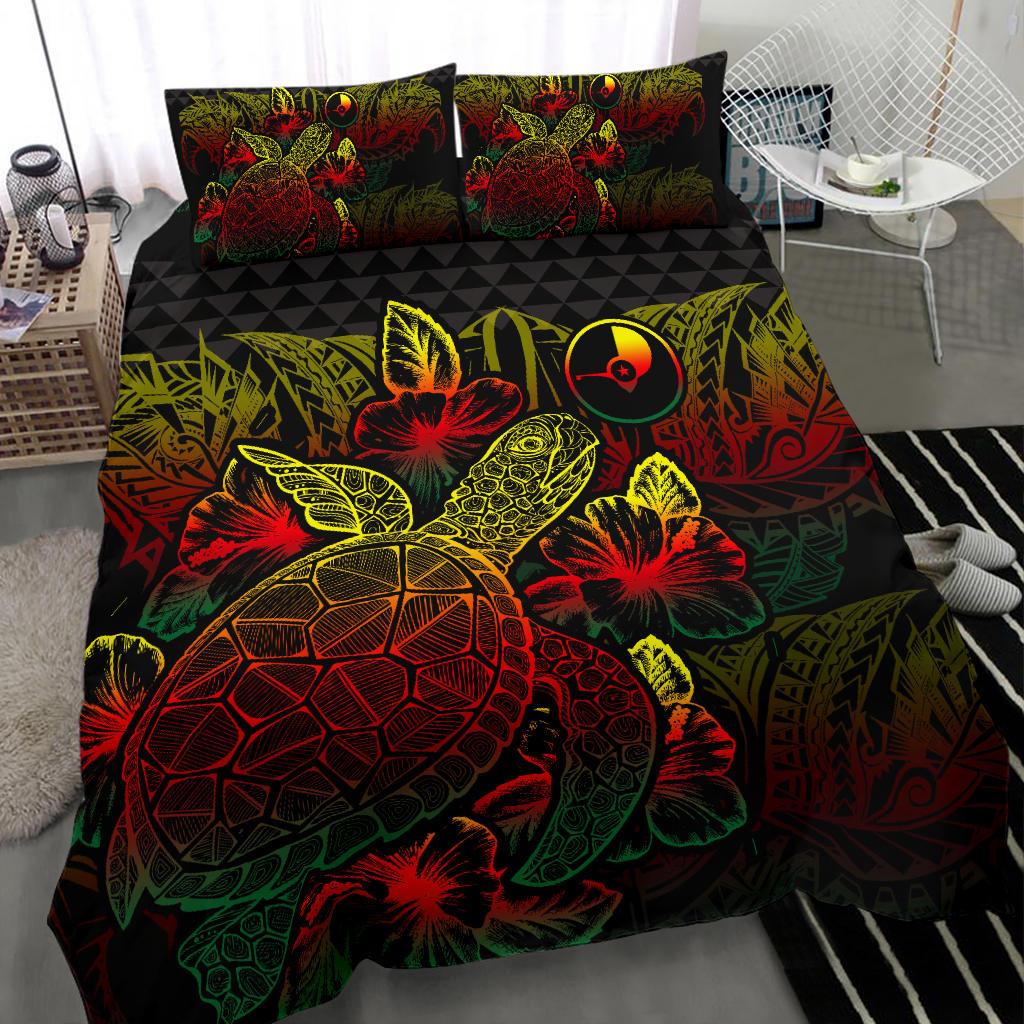 Polynesian Bedding Set - Yap Duvet Cover Set Reggae Color - Polynesian Pride