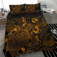 Polynesian Bedding Set - Tonga Duvet Cover Set Gold Color - Polynesian Pride