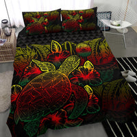 Papua New Guinea Polynesian Bedding Set - American Samoa Duvet Cover Set Reggae Color - Polynesian Pride