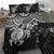 Polynesian Bedding Set - Kosrae Duvet Cover - White Turtle - Polynesian Pride