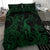 Polynesian Bedding Set - Hawaii Duvet Cover Set Hula Girl Green - Polynesian Pride