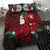 Polynesian Bedding Set - Tahiti Duvet Cover - Hibiscus and Sea Turtle (Red) - Polynesian Pride