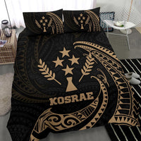 Kosrae Micronesia Bedding Set - Gold Tribal Wave - Polynesian Pride