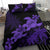 Hawaii Turtle Plumeria Coconut Tree Polynesian Bedding Set - Purple - Polynesian Pride