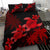 Hawaii Turtle Plumeria Coconut Tree Polynesian Bedding Set - Red - Polynesian Pride