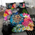 Hawaii Plumeria Hibiscus Wave Turtle Bedding Set - Polynesian Pride