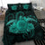 Hawaii Turtle Hibiscus Polynesian Bedding Set - Full Style - Turquoise - Polynesian Pride