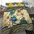 Kanaka Maoli (Hawaiian) Bedding Set Polynesian Turtle Hibiscus Beige - Polynesian Pride