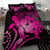 Hawaii Bedding Set - Hawaii Turtle Hibiscus Polynesian Vintage Bedding Set - Pink - Polynesian Pride