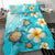 Hawaii Bedding Set - Hawaii Turtle Plumeria Coat Of Arm Ocean Bedding Set - Polynesian Pride