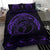 Hawaiian Polynesian Whale Bedding Set Purple - Polynesian Pride