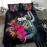 Polynesian Bedding Set - Samoa Duvet Cover Set Tropical Flowers - Polynesian Pride