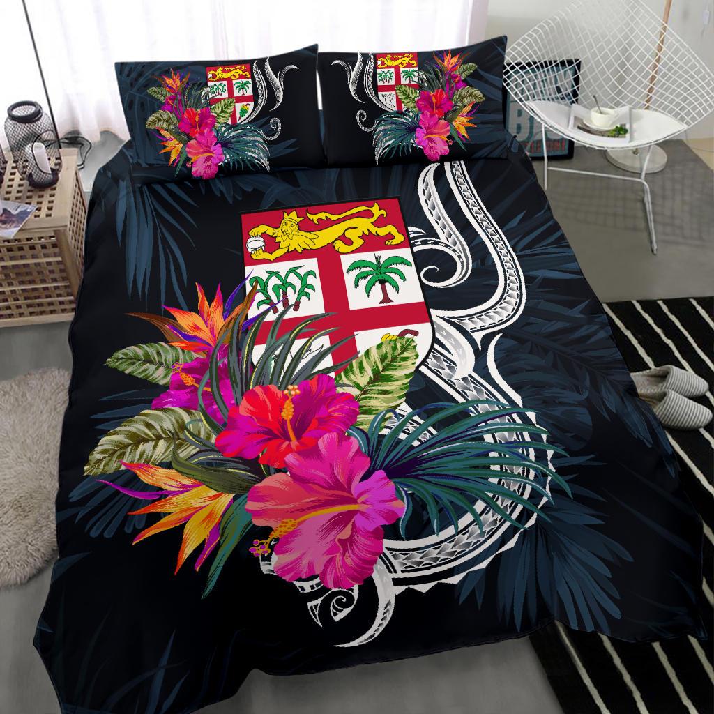 Polynesian Bedding Set - Fiji Duvet Cover Set Tropical Flowers - Polynesian Pride