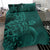 Hawaii Sea Turtle Water Color Travel Galaxy Bedding Set - AH - Turquoise - Polynesian Pride