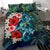 Kanaka Maoli (Hawaiian) Bedding Set - Ocean Turtle Coconut Tree And Hibiscus - Polynesian Pride