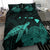 Hawaii Polynesian Hibiscus Turtle Map Bedding Set - AH - Turquoise - Polynesian Pride