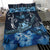 Hawaii Polynesian Turtle Waves Hibiscus Bedding Set - Erik Style - AH - Blue - Polynesian Pride