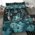 Hawaii Polynesian Turtle Waves Hibiscus Bedding Set - Erik Style - AH - Turquoise - Polynesian Pride