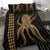 Hawaii Octopus KaKau Polynesian Bedding Set - Gold - Polynesian Pride