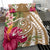 Hawaii Polynesian Turtle Tropical Hibiscus Plumeria Bedding Set - Gold - Polynesian Pride