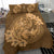 Hawaii Yin Yang Turtle Shark Hibiscus Plumeria Bedding Set - Gold - Polynesian Pride