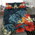 Hawaii Turtle Shark Manta Ray Hibiscus Plumeria Bedding Set - Polynesian Pride