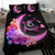 Hawaii Map Moon Star Turtle Plumeria Hibiscus Bedding Set - Polynesian Pride