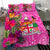 Fiji Bedding Set - Hibiscus Polynesian Pattern Pink Version - Polynesian Pride