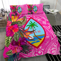 Guam Bedding Set - Hibiscus Polynesian Pattern Pink Version - Polynesian Pride
