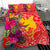 Papua New Guinea Bedding Set - Hibiscus Polynesian Pattern Red Version - Polynesian Pride