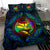 Polynesian Bedding Set - Hawaii (Kanaka Maoli) Duvet Cover Set - Colorful Turtle Shark - Polynesian Pride