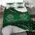 New Zealand Bedding Set Green Manaia Maori - Silver Fern Duvet Cover And Pillow Case - Polynesian Pride