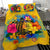 Niue Polynesian Bedding Set - Turtle with Plumeria and Hibiscus - Polynesian Pride